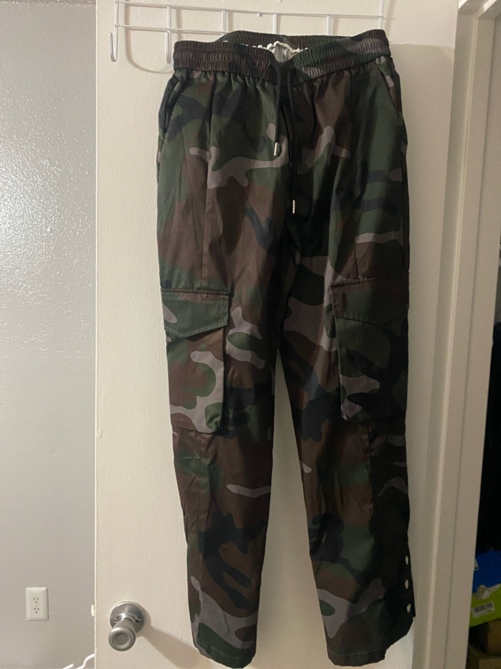 SHEIN Camouflage Cargo Pants - Green/Brown/Black